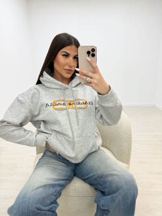 SUDADERA BALEN GRIS CLARO